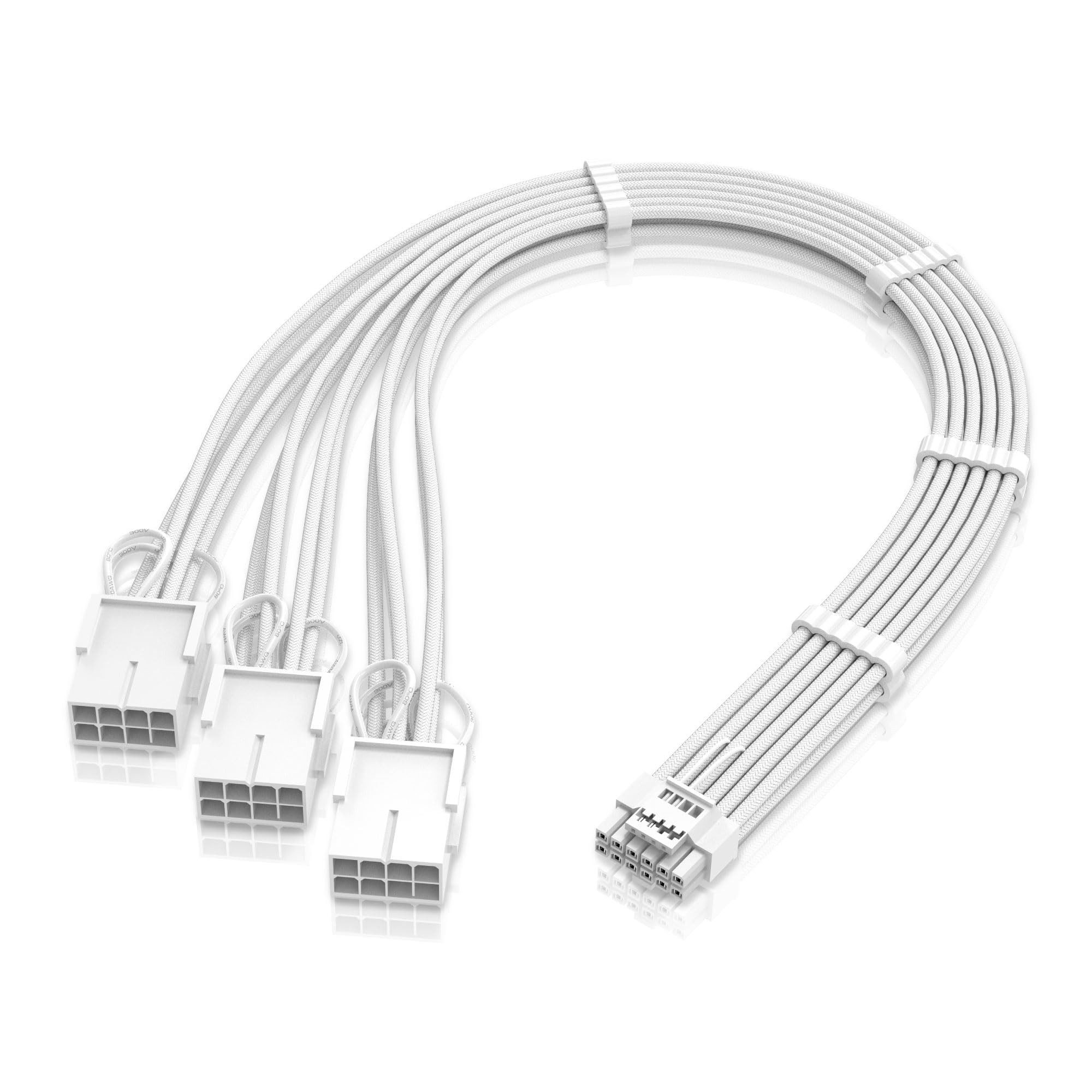 電源専用 PSUケーブル 延長スリーブモジュラーケーブル16AWG、白いコネクタ Amazon | EZDIY-FAB 電源専用 PSUケーブル 延長スリーブ